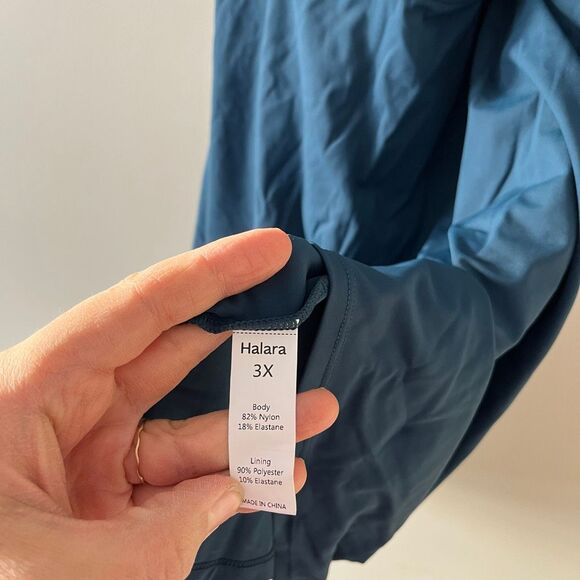 NWT Halara Twisted Backless Active Dress Blue Size 3X Athleisure Mini - Picture 10 of 10